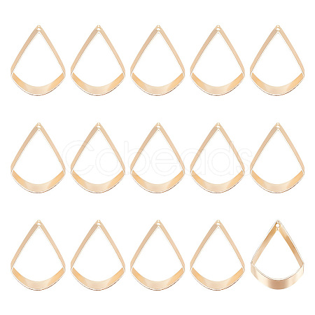 BENECREAT 16PCS Brass Pendants KK-BC0011-50-1