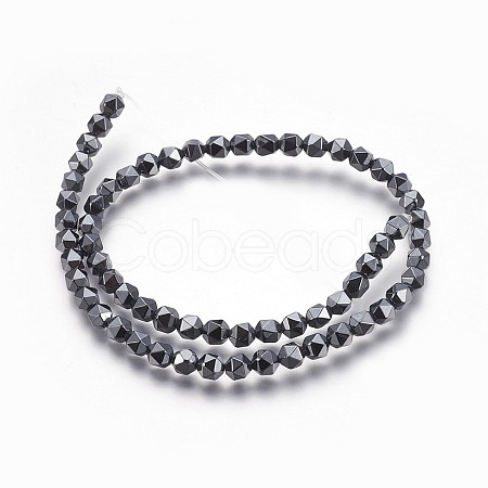 Non-magnetic Synthetic Hematite Beads Strands G-P401-06-1