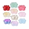 Baking Paint Glass Beads, Lotus, Mixed Color, 15.5x20.5x7.5mm, Hole: 1.2mm