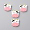 Cow Head Food Grade Silicone Beads, Chewing Beads For Teethers, DIY Nursing Necklaces Making, Pink, 29x30.5x7mm, Hole: 2mm