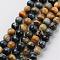 Natural Dream Tiger Eye Beads Strands, Round, 10mm, Hole: 1mm, about 38pcs/strand, 15.5 inch