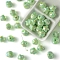 UV Plating Iridescence Opaque Resin Beads, Star, Pale Green, 15x14mm