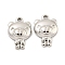 Non-Tarnish 304 Stainless Steel Pendants, Bear Charm, Stainless Steel Color, 15x10.5x4mm, Hole: 1.6mm