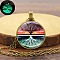 Tree of Life Night Light Necklace for Women, Time Glass Gemstone Glowing Pendants, Golden, 17.72 inch(45cm)