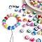 Opaque Acrylic Beads, Two Tone, Round, Mixed Color, 16mm, Hole: 3.8mm, 217pcs/500g