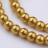 Glass Pearl Beads Strands X-HY-6D-B74-2