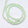 Electroplate Imitation Jade Glass Rondelle Beads Strands EGLA-F049B-01AB-2
