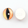 Dragon Eye Pattern Glass Oval Flatback Cabochons for DIY Projects X-GGLA-R022-18x13-58-2