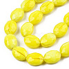 Opaque Solid Color Glass Beads Strands GLAA-N032-02M-2