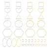  Jewelry 40Pcs 16 Style Alloy Linking Rings FIND-PJ0001-27-2