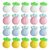Globleland 20Pcs 4 Colors Pineapple Food Grade Eco-Friendly Silicone Beads SIL-GL0001-05-1