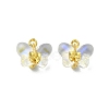 Light Gold Tone Alloy with Glass Charms PALLOY-Q457-01G-02-1