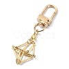 Brass Braided Macrame Pouch Empty Stone Holder for Keychain KEYC-TA00021-02-1
