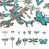 13pcs 13 style Tibetan Style Alloy Pendants FIND-TA0002-36-11