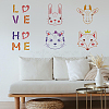 6Pcs 6 Styles Hexagon PET Hollow Out Drawing Painting Stencils DIY-WH0394-0038-7