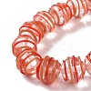 Round Handmade Clear Lampwork Beads Strands LAMP-G150-02E-4