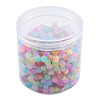 Baking Painted Glass Flat Round Beads DGLA-T003-002-2