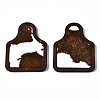 Eco-Friendly Cowhide Leather Big Pendants FIND-N049A-09A-09-1