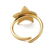 Star Brass Adjustable Rings for Women RJEW-A048-02G-3