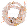 Natural Rutilated Quartz Beads Strands G-S359-164-2