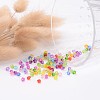 Mixed Color Chunky Dyed Transparent Acrylic Faceted Bicone Spacer Beads for Kids Jewelry X-DBB4mm-3