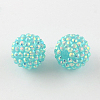 AB-Color Resin Rhinestone Beads RESI-S315-20x22-14-1