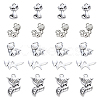 SUNNYCLUE 100Pcs 5 Style Tibetan Style Alloy Pendants PALLOY-SC0003-96-1