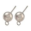 Non-Tarnish 304 Stainless Steel Stud Earring Findings STAS-O004-10E-P-1