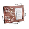 MDF Wood Photo Frames DIY-WH0231-059-2