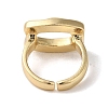 Alloy Open Cuff Rings for Women RJEW-S412-04G-08-4