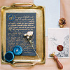Windmill Golden Plated Brass Sealing Wax Stamp Head AJEW-WH0208-929-6