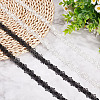 Gorgecraft 10 Yards 2 Colors Polyester Lace Trim DIY-GF0007-10-4