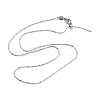 Ion Plating(IP) Adjustable 304 Stainless Steel Serpentine Chain Necklaces NJEW-K270-04P-2