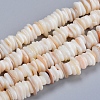 Natural Freshwater Shell Beads Strands X-SHEL-D078-01B-1