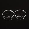 Silver Color Plated Brass Earring Hoops X-EC067-1S-2