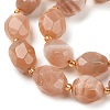 Natural Sunstone Beads Strands G-P541-A01-07-3