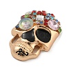 Alloy with Enamel and Rhinestone Cabochons FIND-B033-02B-KCG-2