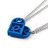 Resin Building Blocks Pendant Necklaces Sets NJEW-JN03442-01-3