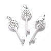 316 Surgical Stainless Steel Pendants STAS-L242-01P-1