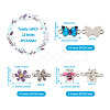 Boutigem 24Pcs 12 Styles Alloy Enamel Connector Charms FIND-BG0001-03-4