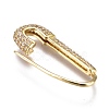 Brass Hoop Earrings EJEW-K085-03G-2