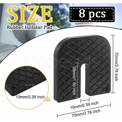 Rubber Shock Absorber Sound Isolation Pad AJEW-WH0042-59-1