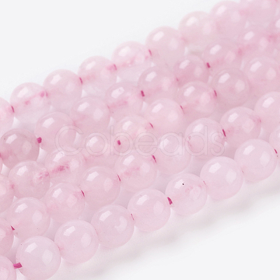 Natural Rose Quartz Beads Strands G-C076-4mm-3-1