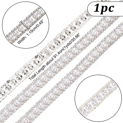 Nbeads Double Rows Alloy Rhinestone Cup Chain FIND-NB0002-71-1