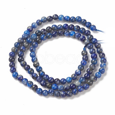 Natural Lapis Lazuli Beads Strands G-F662-04-3mm-1