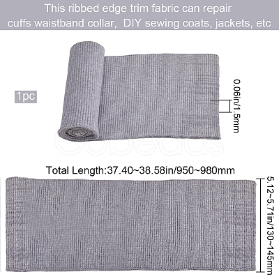 Polyester Ribbing Fabric for Cuffs DIY-WH0430-351C-1