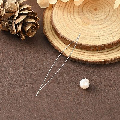 Stainless Steel Collapsible Big Eye Beading Needles YW-ES001Y-45MM-1