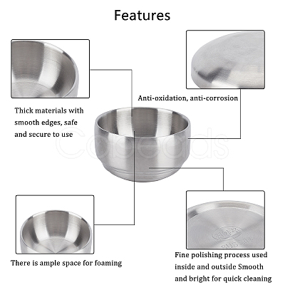 Stainless Steel Bowl with Lid STAS-WH0018-02-1