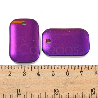 Electroplated Synthetic Non-Magnetic Hematite Pendants G-C136-05B-1