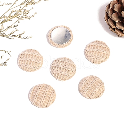 Woolen Fabric Cabochons PW-WGEBB1D-02-1